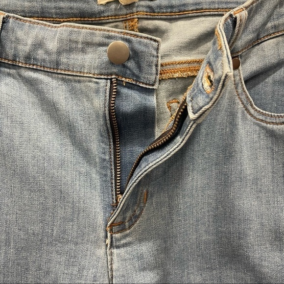 Eileen Fisher Step-Hem Ankle Slim Jeans in Frost Size 12 Raw - Picture 7 of 12